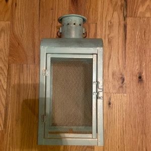 Pink zebra nautical lantern